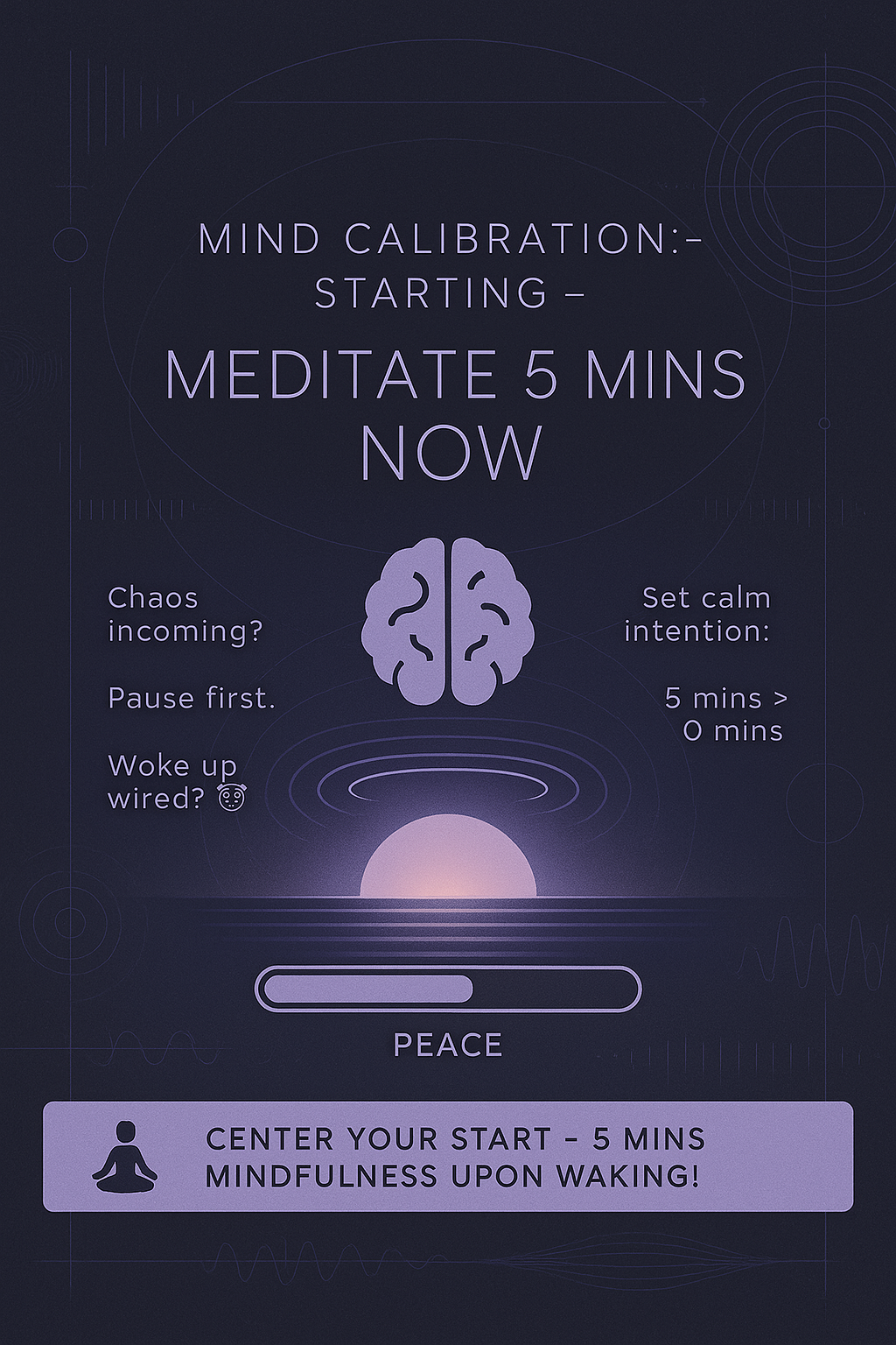 Meditate 5 Minutes Upon Waking Image