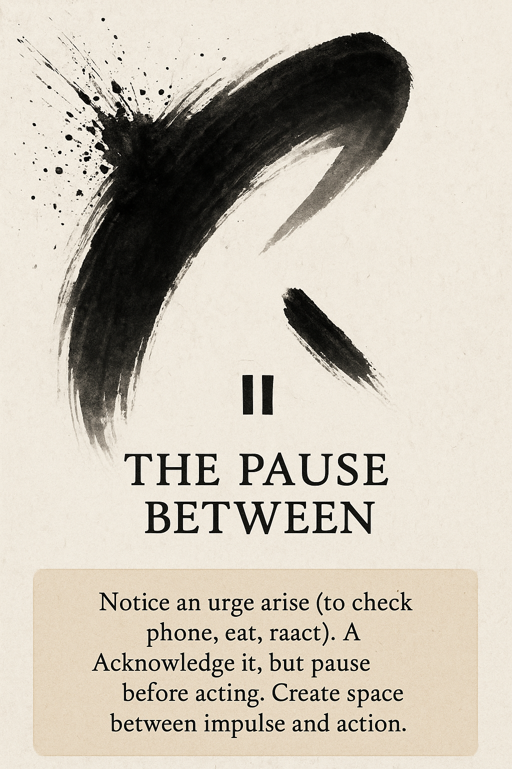 Notice Urge, Don't Act Image