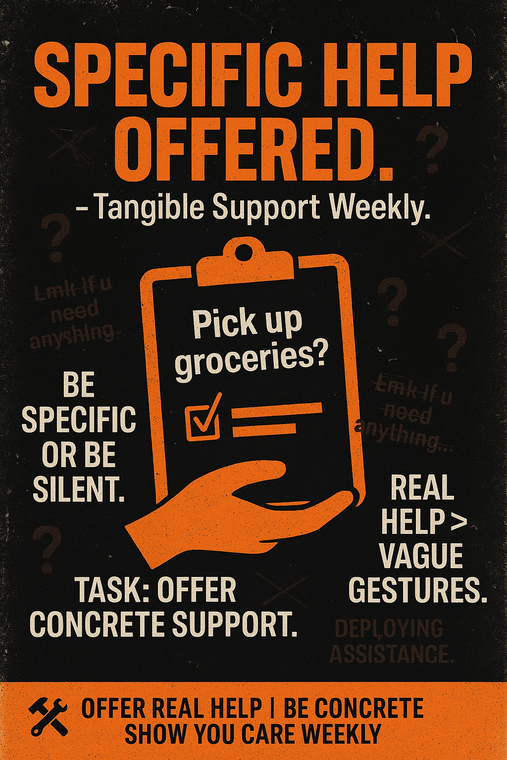 Offer Specific Help Weekly Image