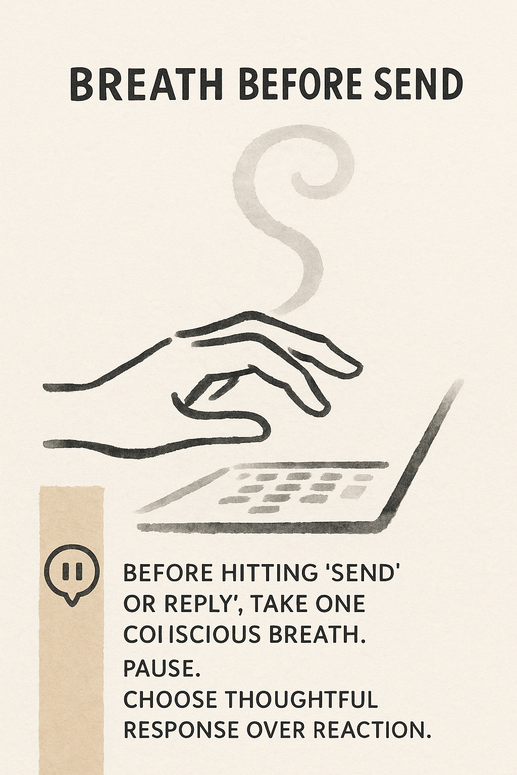 Pause Before Replying Online Image