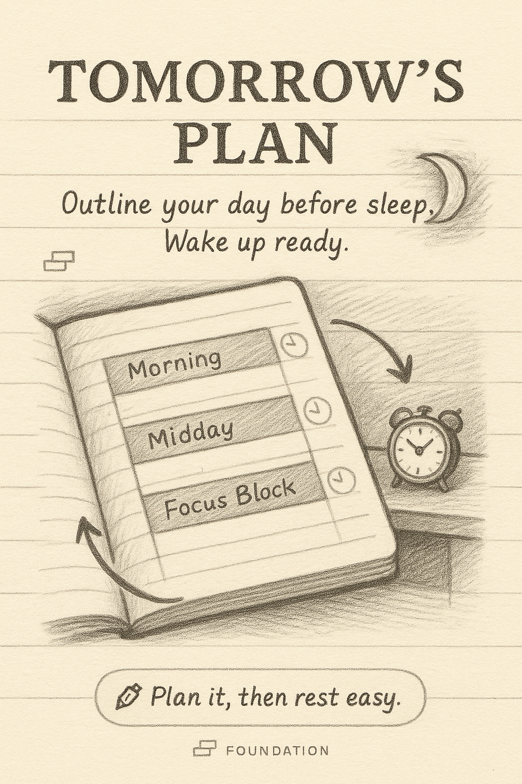 Plan Tomorrow Before Bed Image