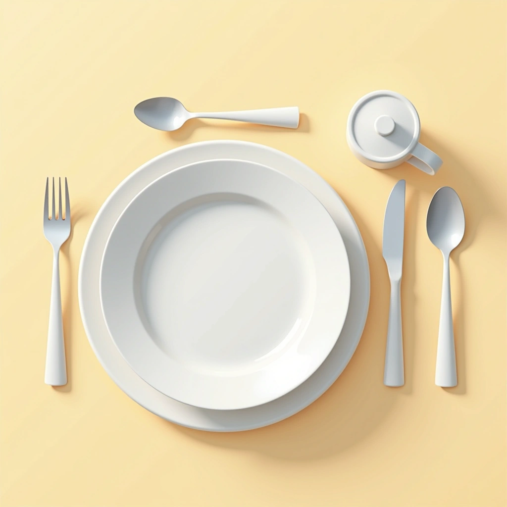 Evening table preparation Image