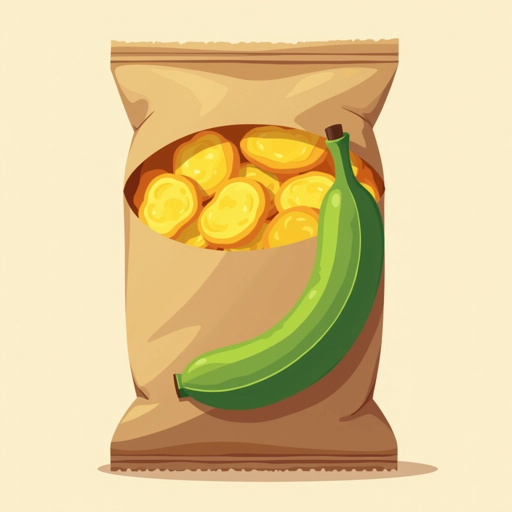Plantain Chip Snacking Image