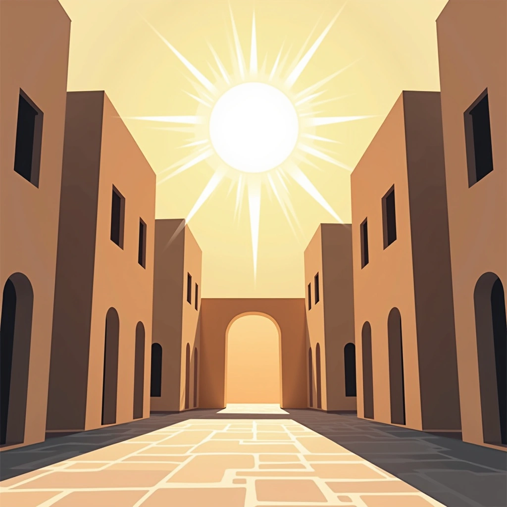 Noonday Sun Exposure Image